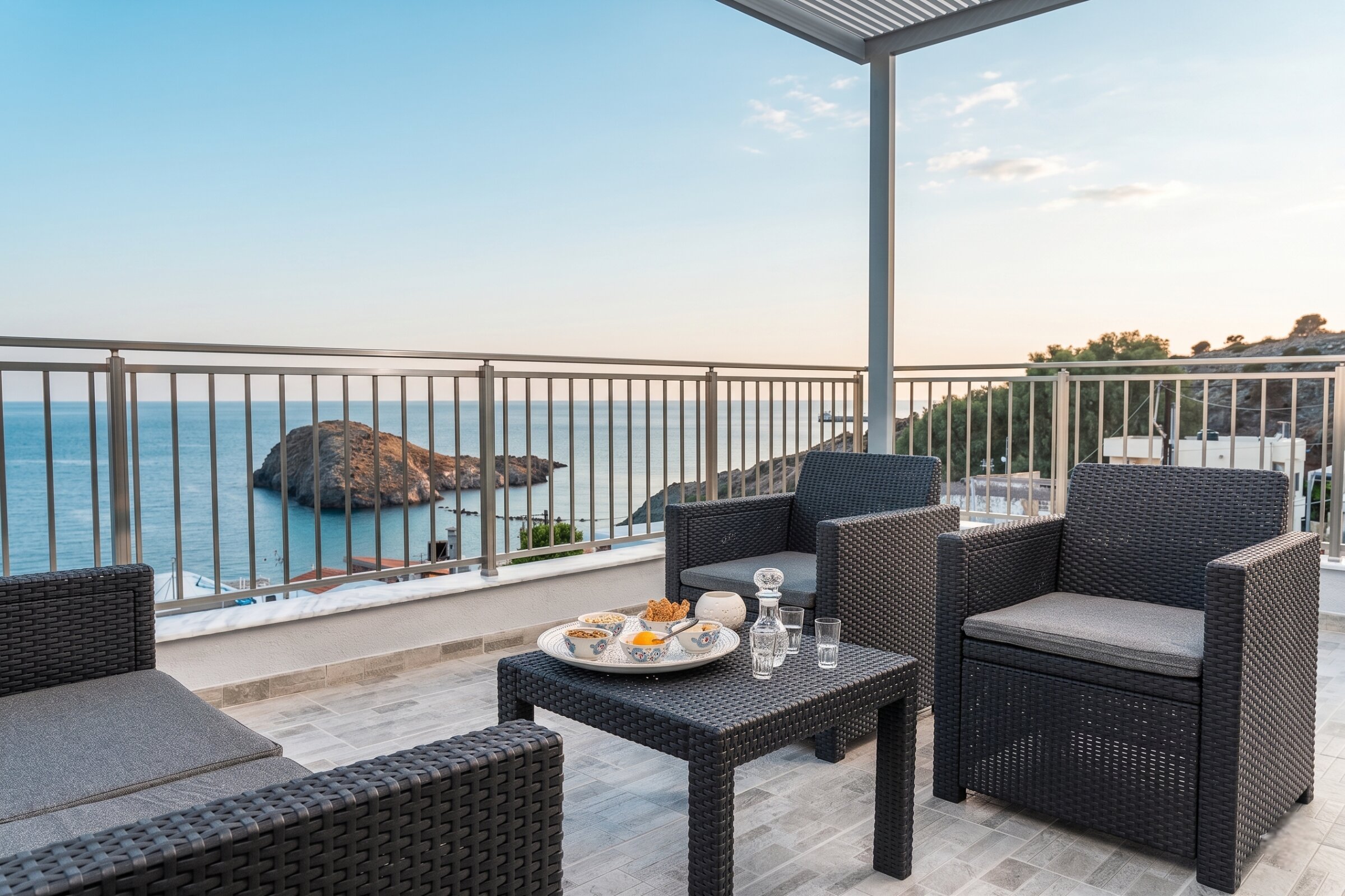 George apartment — 1st floor, right door, 40m² with sea view